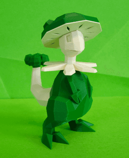 Breloom Low Poly Pokemon 3d model