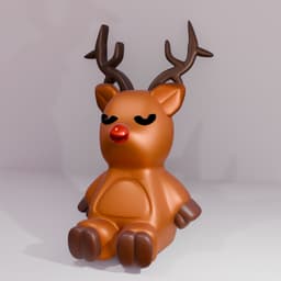 Reno navideño 3d model