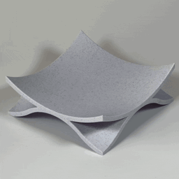 Modern Curved Key Bowl Home Decoration 3d model