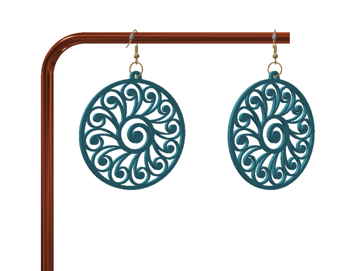Cute keychain / earrings 3d model