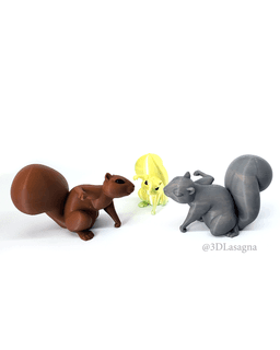 3DL Super Hero Landing Squirrel 3d model