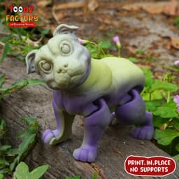 PRINT IN PLACE FLEXI PITBULL DOG 3d model