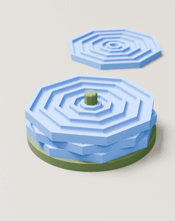 Set of Drinks Coasters Ver 2 3d model