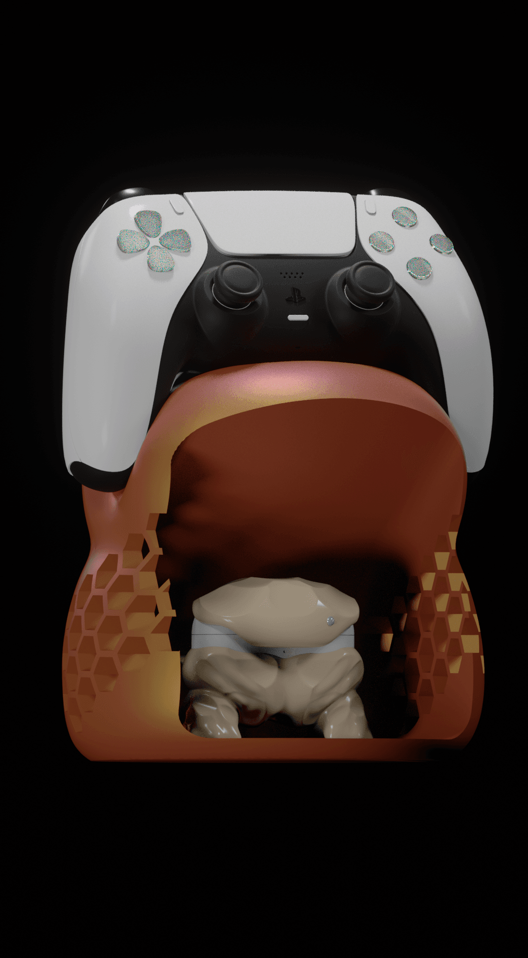 DUALSENSE CONTROLLER STAND 3d model