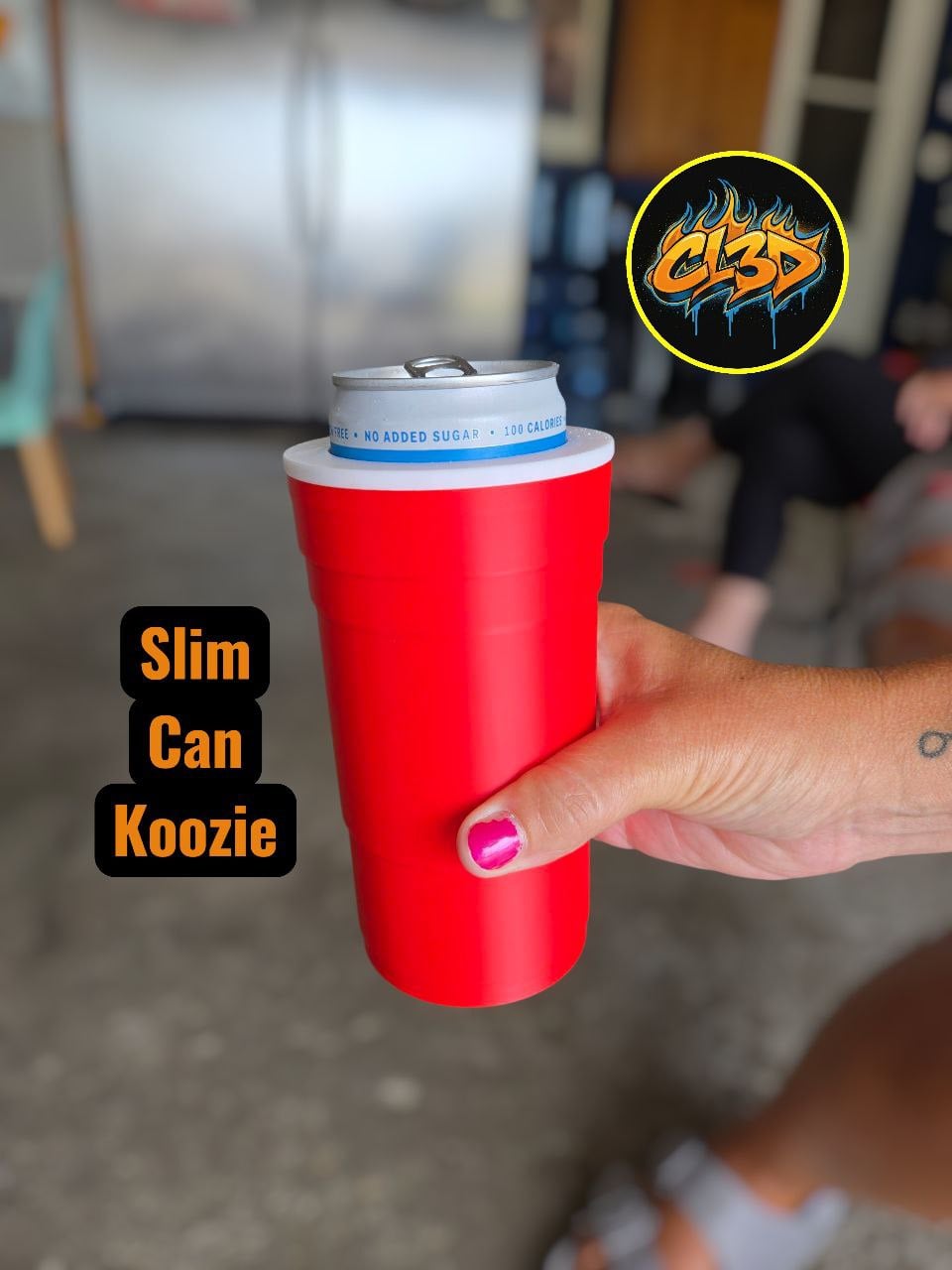 Red Solo Cup Slim Can Koozie 3d model