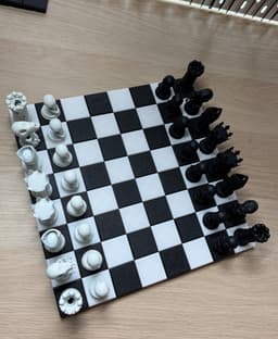 Skeleton Chess Set – Modular Board 3d model
