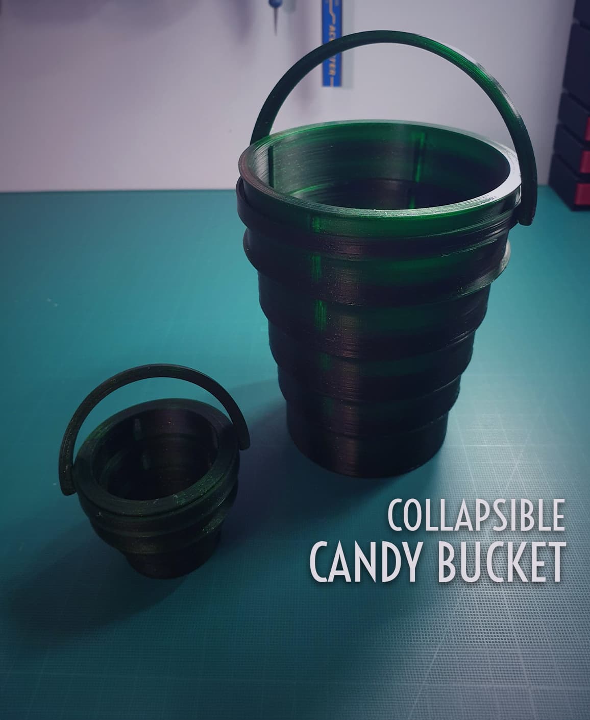 Collapsible Candy Bucket || Halloween / Experiments 3d model