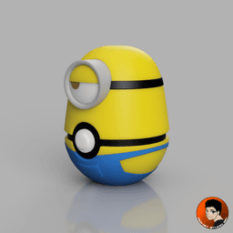 Minion Stuart Pokeball 3d model