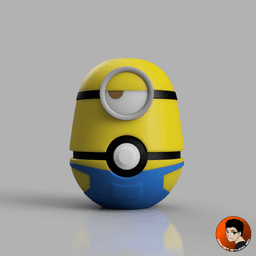 Minion Stuart Pokeball 3d model