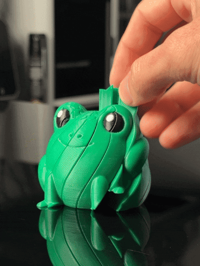 Slimey Frog ā Print-in-Place Kinetic Fidget Toy 3d model