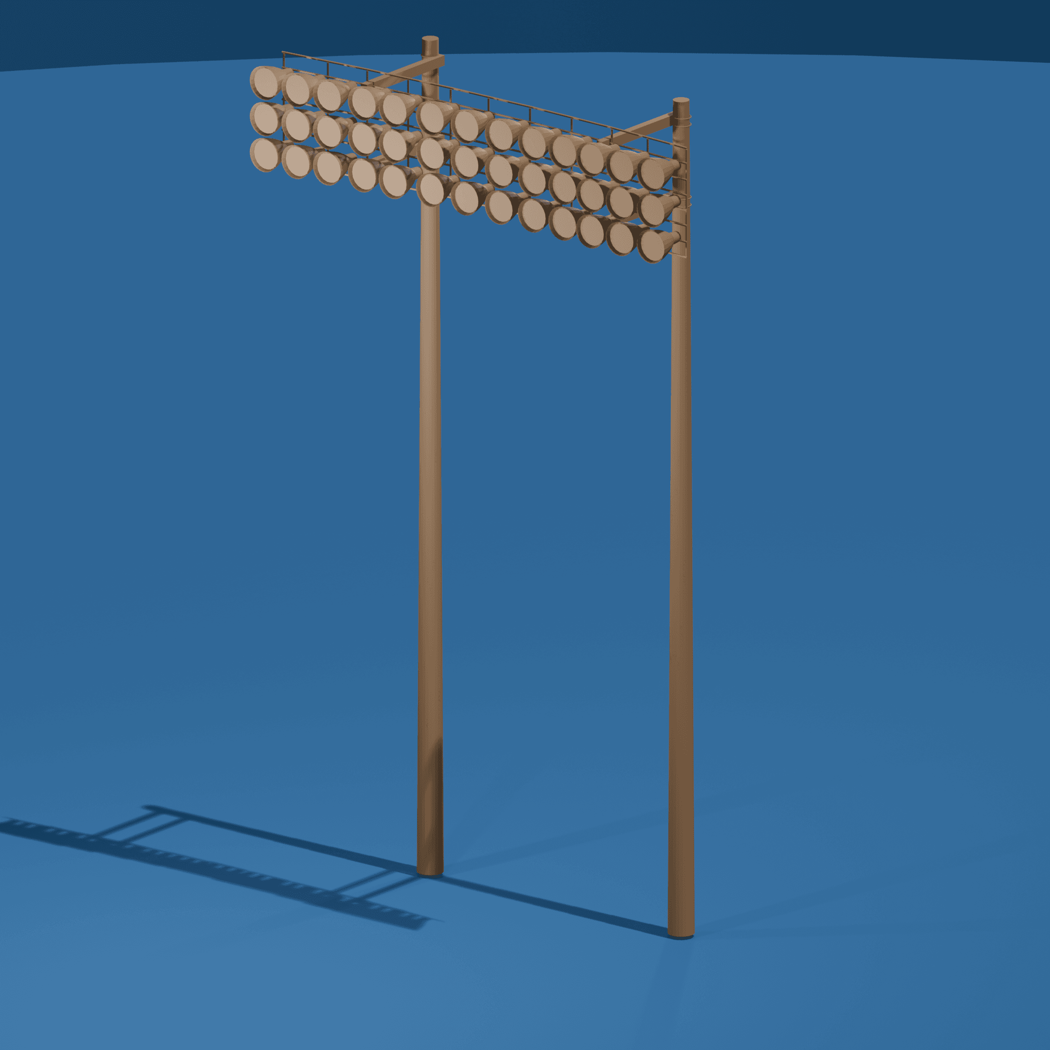 Stadium Lights v2 3d model