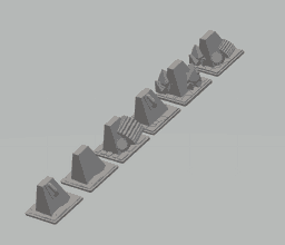 FHW Dragon teeth Terrain 3d model