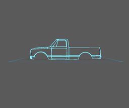 Chevrolet - C10 Wall art 3d model