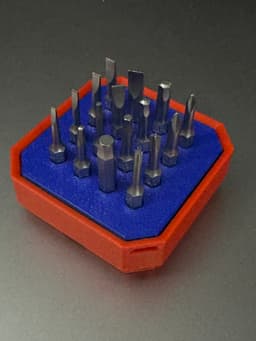 Mini hex bit holder for Multibin 3d model