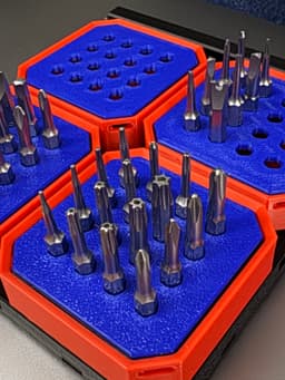 Mini hex bit holder for Multibin 3d model