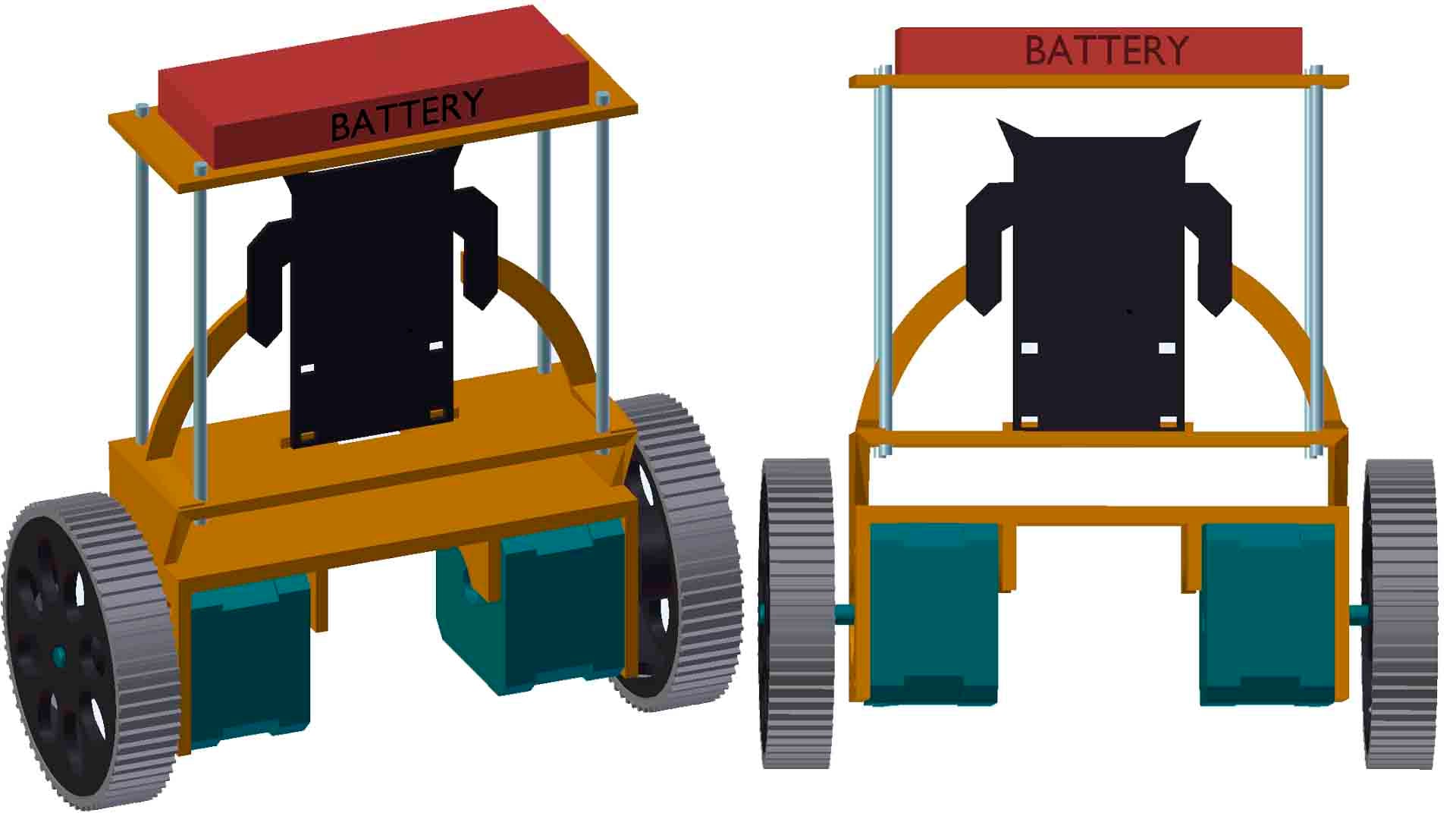 Balancing Robot Arduino NEMA17 3d model