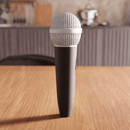 Realistic Replica Vocal Microphone Decorative Prop 3d model