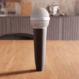 Realistic Replica Vocal Microphone Decorative Prop 3d model