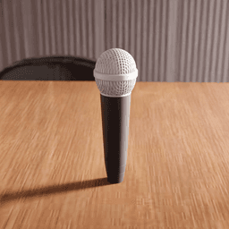 Realistic Replica Vocal Microphone Decorative Prop 3d model