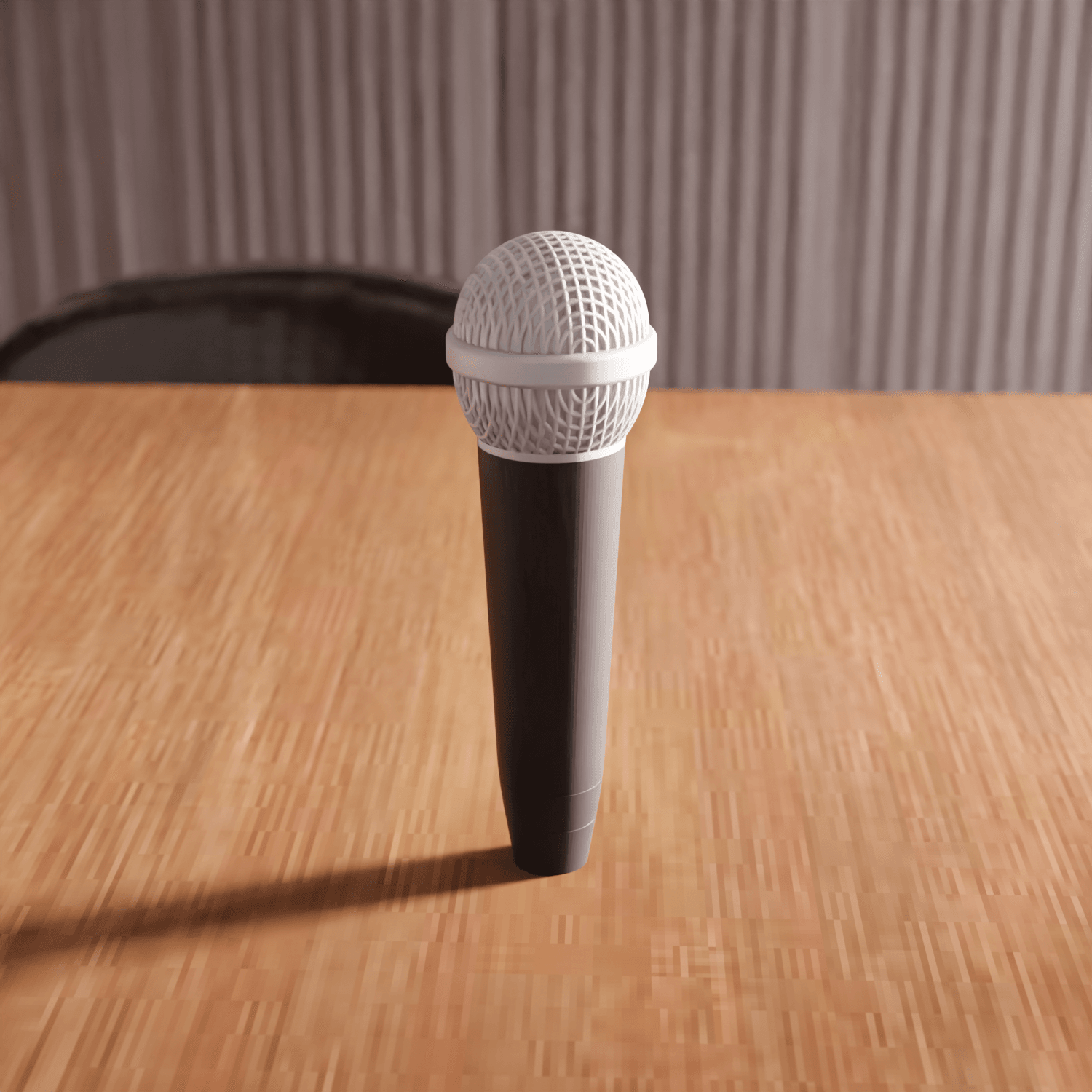 Realistic Replica Vocal Microphone Decorative Prop 3d model
