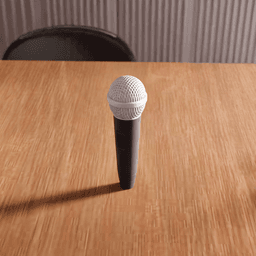 Realistic Replica Vocal Microphone Decorative Prop 3d model