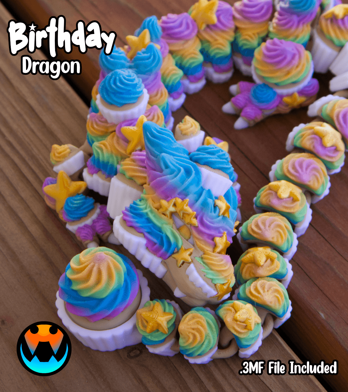 Birthday Dragon 3d model