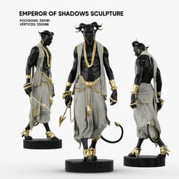 Emperor of Shadows Sculpture 3d model