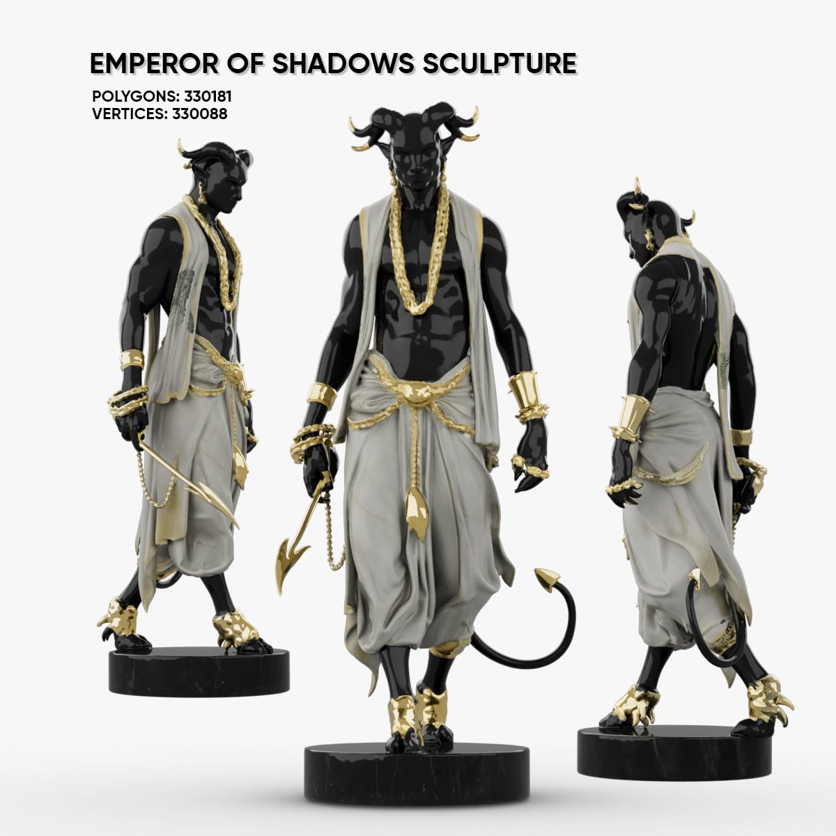 Emperor of Shadows Sculpture 3d model