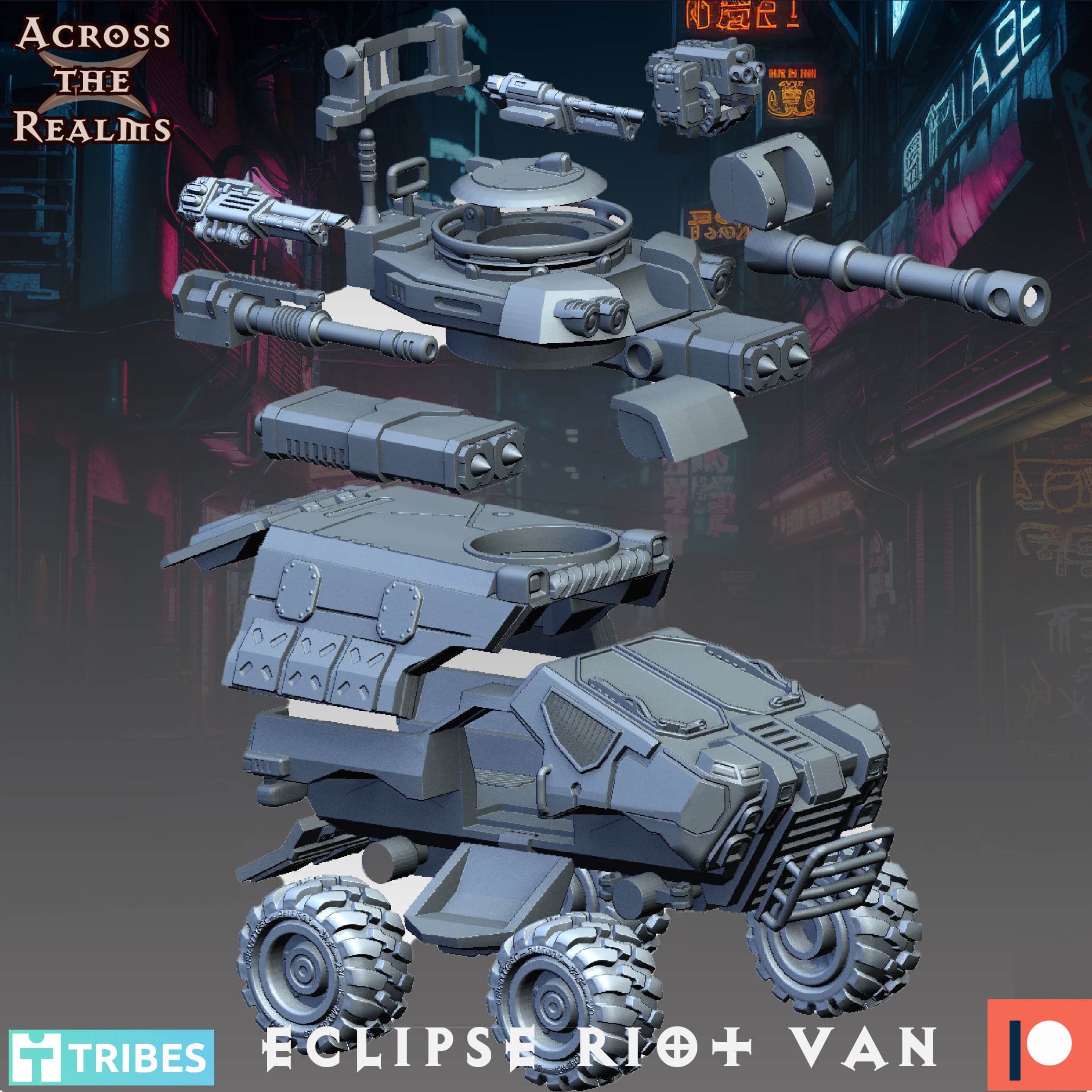 Riot Eclipse Van 3d model