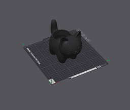 cute cat plant pot 3d model