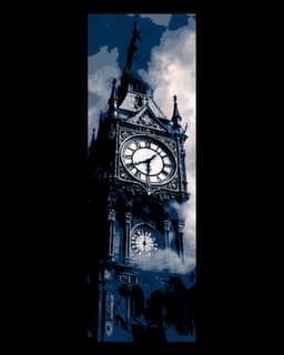 Gothic Clock Towers set of Bookmarks 3d model