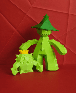 Cacturne Low Poly Pokemon 3d model
