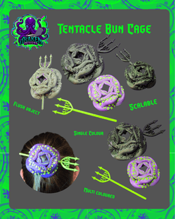 Tentacle Bun Cage 3d model