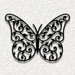 garden butterfly WALL ART HOME DECOR 3d model