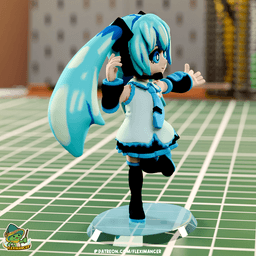 Miku - Vocaloid 3d model