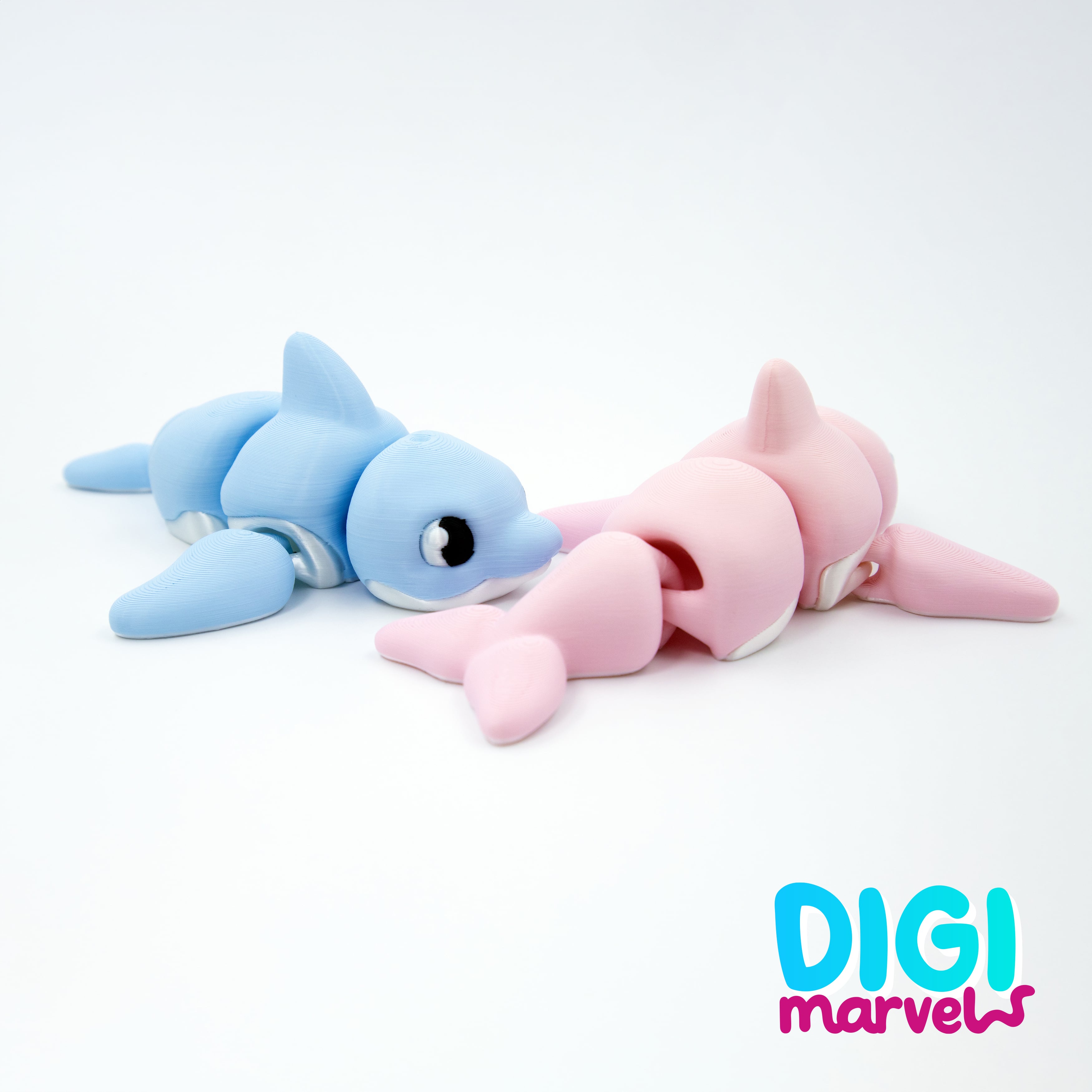Dolphin Flexi + Keychain 3d model