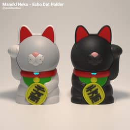 Maneki Neko - Echo Dot Holder 3d model