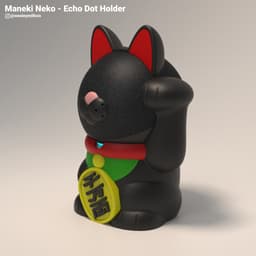 Maneki Neko - Echo Dot Holder 3d model