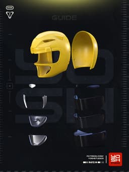 OG Yellow Helmet 3D Printer STL 3d model