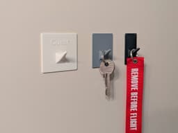 Hooks for Adhesive Wall Mounting 3d model