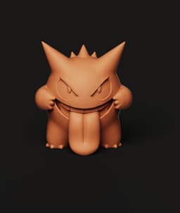 Gengar STL | Pokemon 3D Print | Ghost Type Desk Decor 3d model