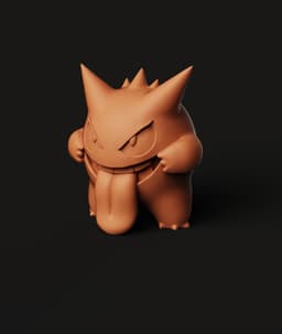 Gengar STL | Pokemon 3D Print | Ghost Type Desk Decor 3d model
