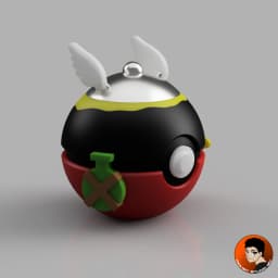 Asterix Pokeball 3d model
