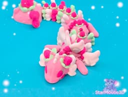 Strawberry Dragon Flexi 3d model