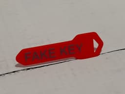 fake key keychain 3d model