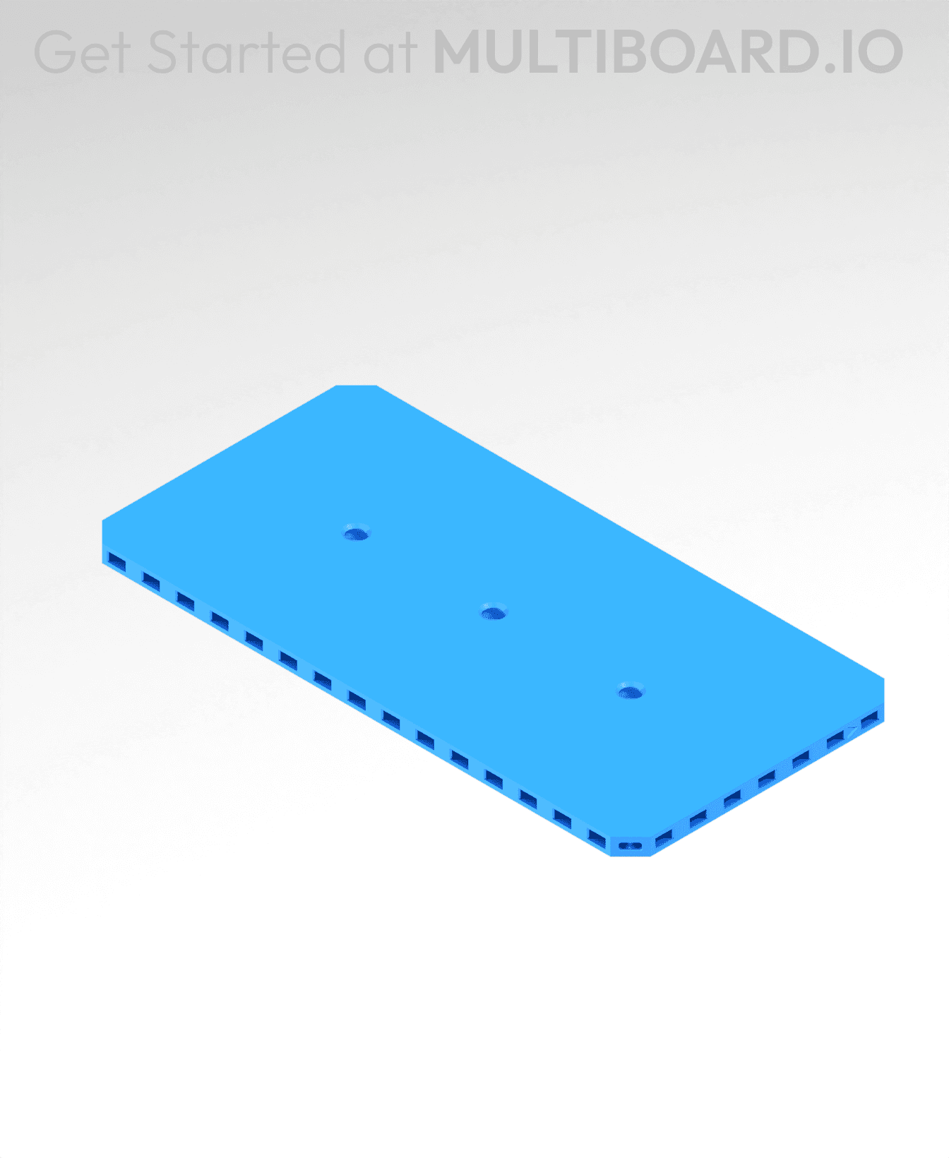 8x4 MU - Small Thread LU - MultiBoard Plate 3d model