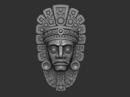 Aztec Wall Mask –Wall Decoration 3d model