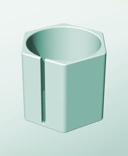 CH162-170-S Stacking slotted module bin for modern home decor 3d model