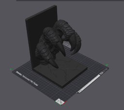 claw bookend.3mf 3d model