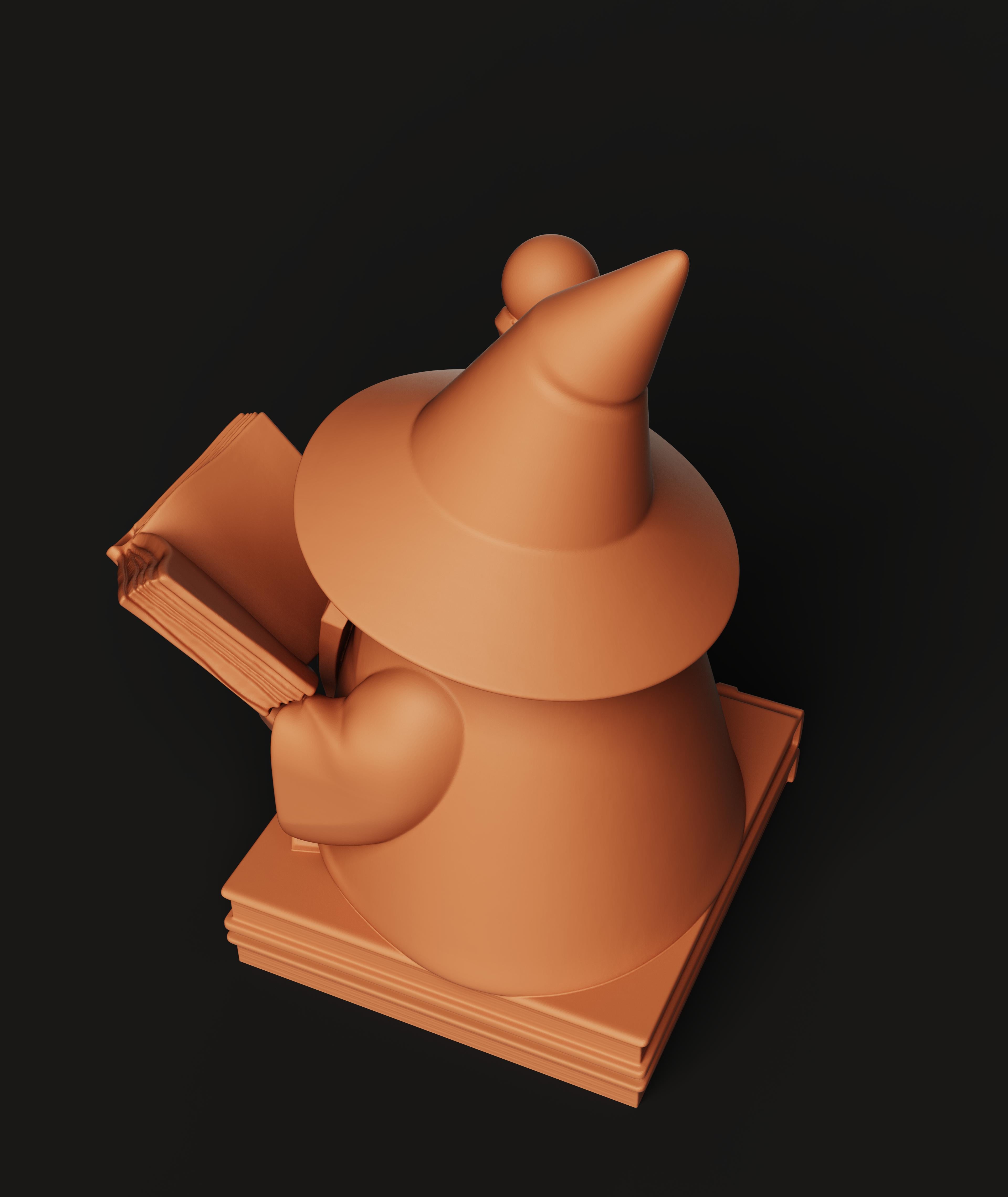 Wizard Reading Book Multi-Color 3MF | Fantasy Print | Bambu Ready 3d model